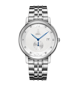 Borel 依波路皇室系列銀色錶盤鑽石鑲嵌男士自動機械手錶 GS6155W-221#