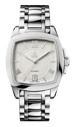 Borel 依波路傳奇系列白色錶盤方形男士自動機械手錶 GS1856S-4532#