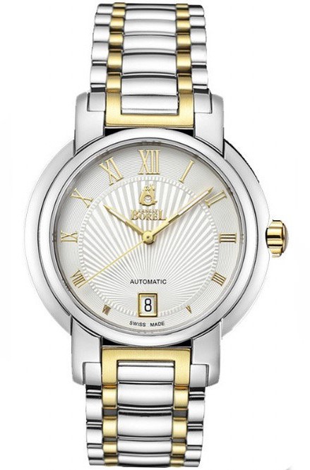 Borel 依波路傳奇系列白色錶盤日期顯示男士自動機械手錶 GB1856-9531#