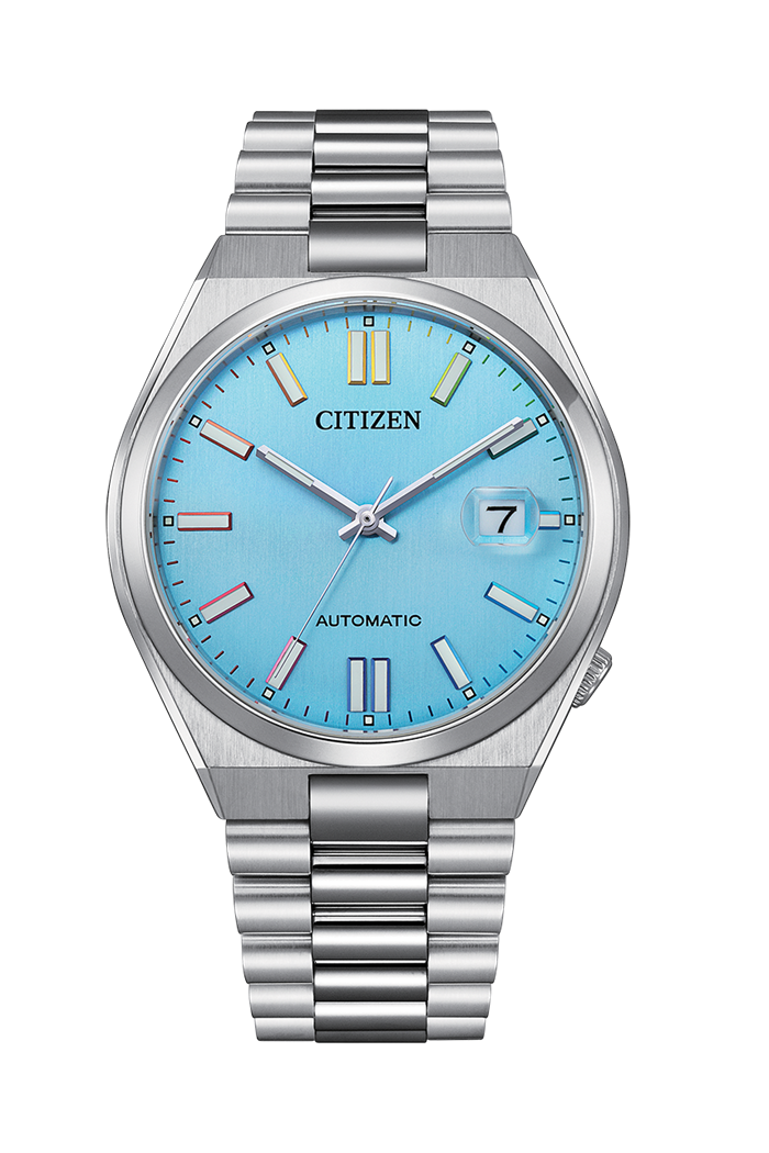 Citizen Mechanical TSUYOSA Series 40mm "Color" Word Mark Light Blue Dial Men's Automatic Watch NJ0151-53L