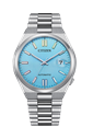 Citizen Mechanical TSUYOSA Series 40mm "Color" Word Mark Light Blue Dial Men's Automatic Watch NJ0151-53L