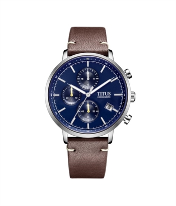 Solvil et Titus Nordic Tale Chronograph Quartz Leather Watch (W06-03298-004)
