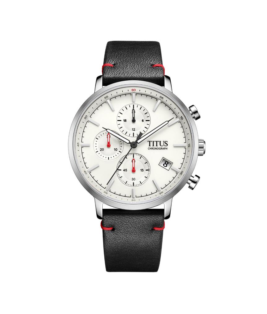 Solvil et Titus Nordic Tale Chronograph Quartz Leather Watch (W06-03298-001)