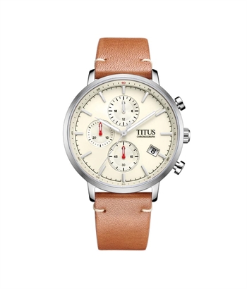 Solvil et Titus Nordic Tale Chronograph Quartz Leather Watch (W06-03298-002)