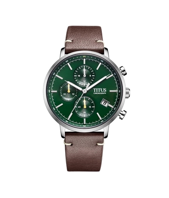 Solvil et Titus Nordic Tale Chronograph Quartz Leather Watch (W06-03298-005)