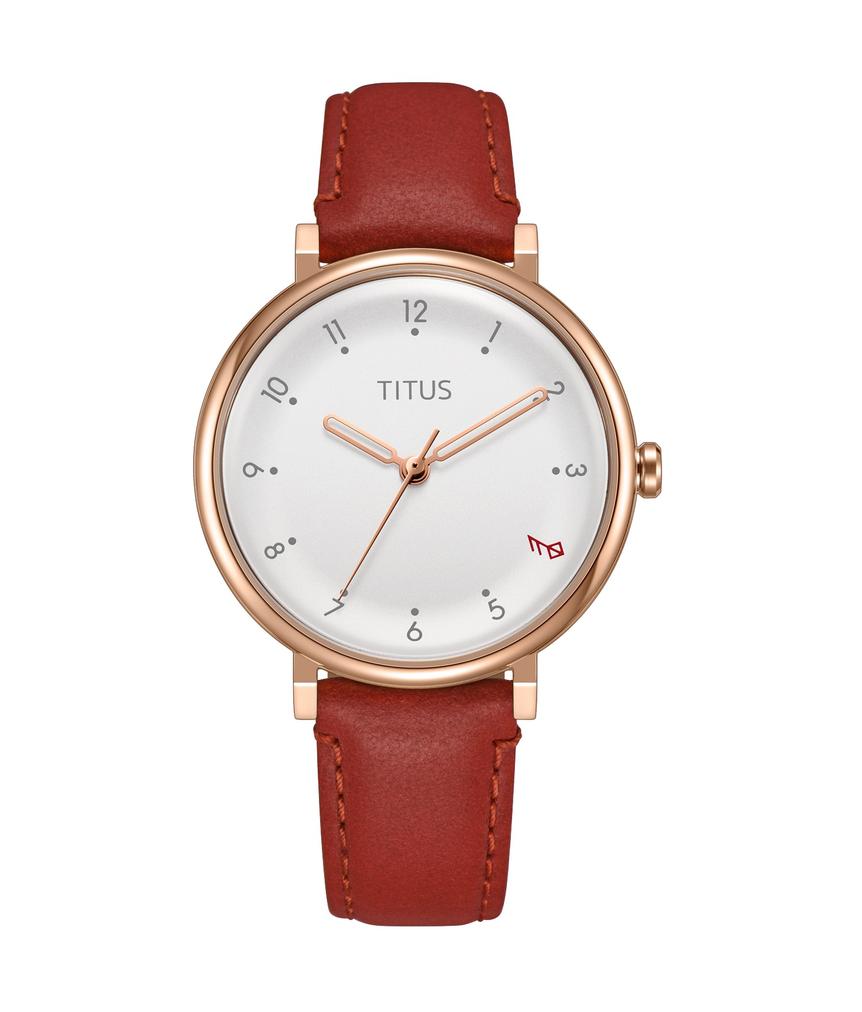 Solvil et Titus Nordic Tale 3 Hands Quartz Leather Watch (W06-03319-002)