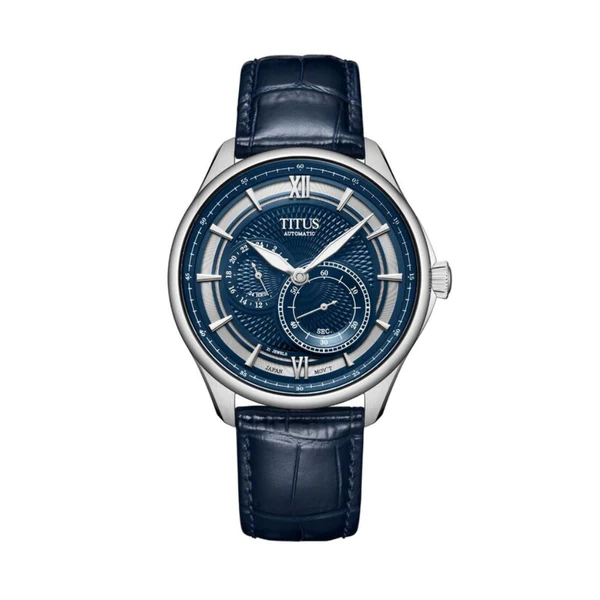 Solvil et Titus Exquisite Multi Function Automatic Leather Watch