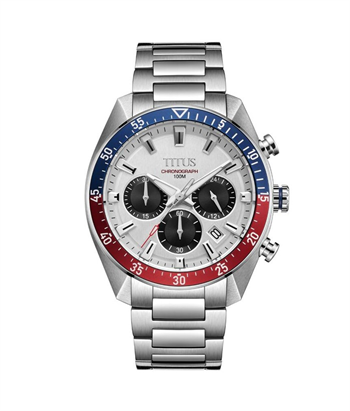 Modernist Chronograph Quartz Stainless Steel Watch [W06-03338-005]