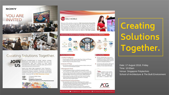 【Creating Solutions Together | Sony's Singapore showcase】