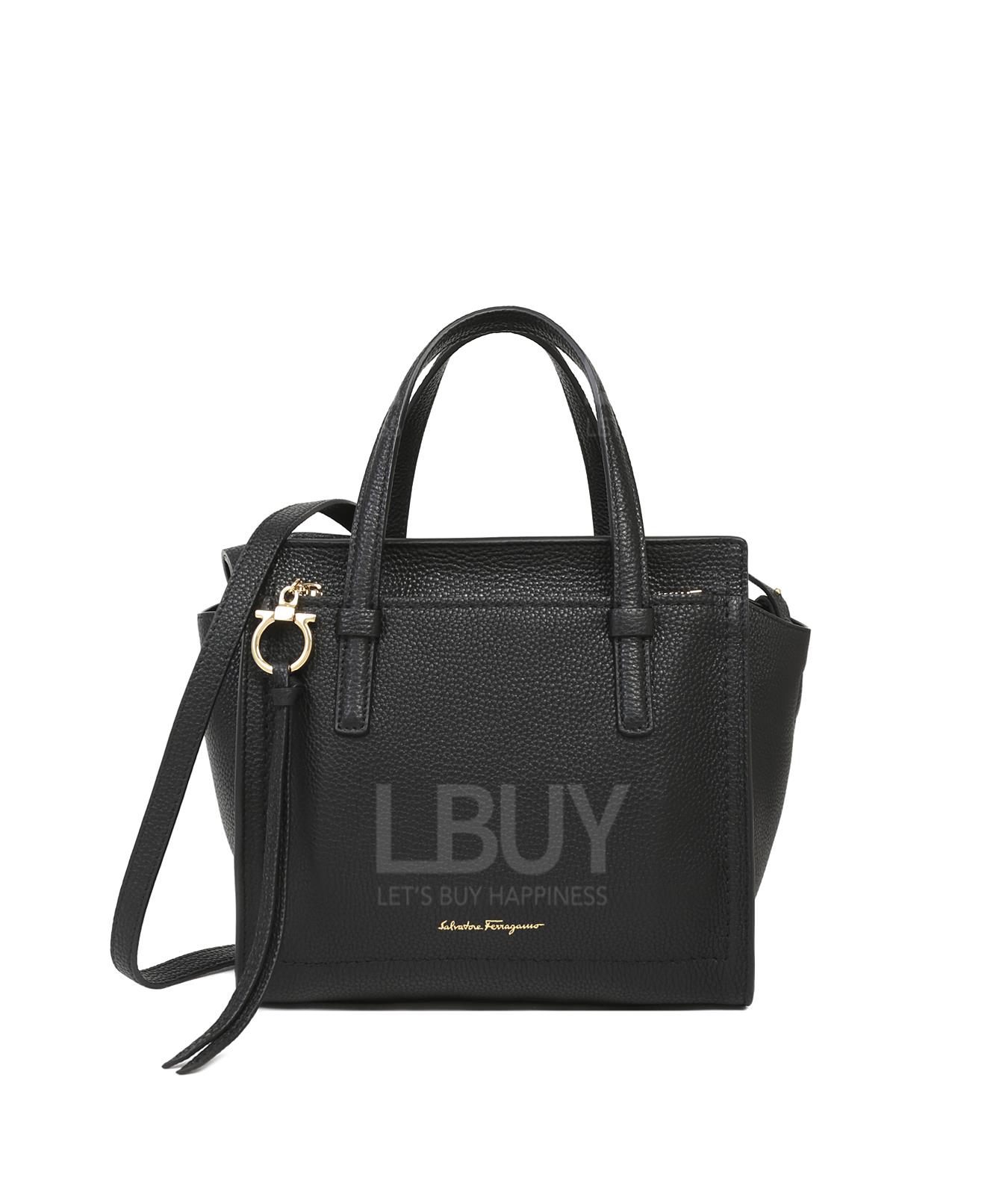 皮革拉鏈手提包