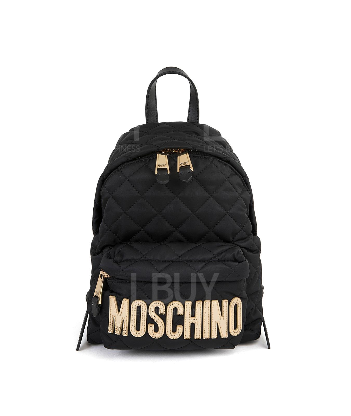 moschino logo backpack