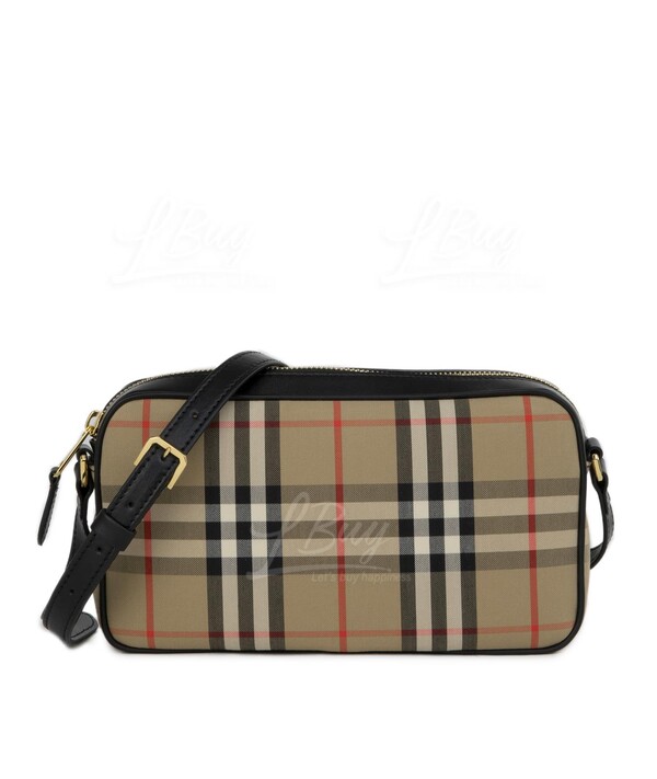 Burberry mini vintage check and leather camera discount bag