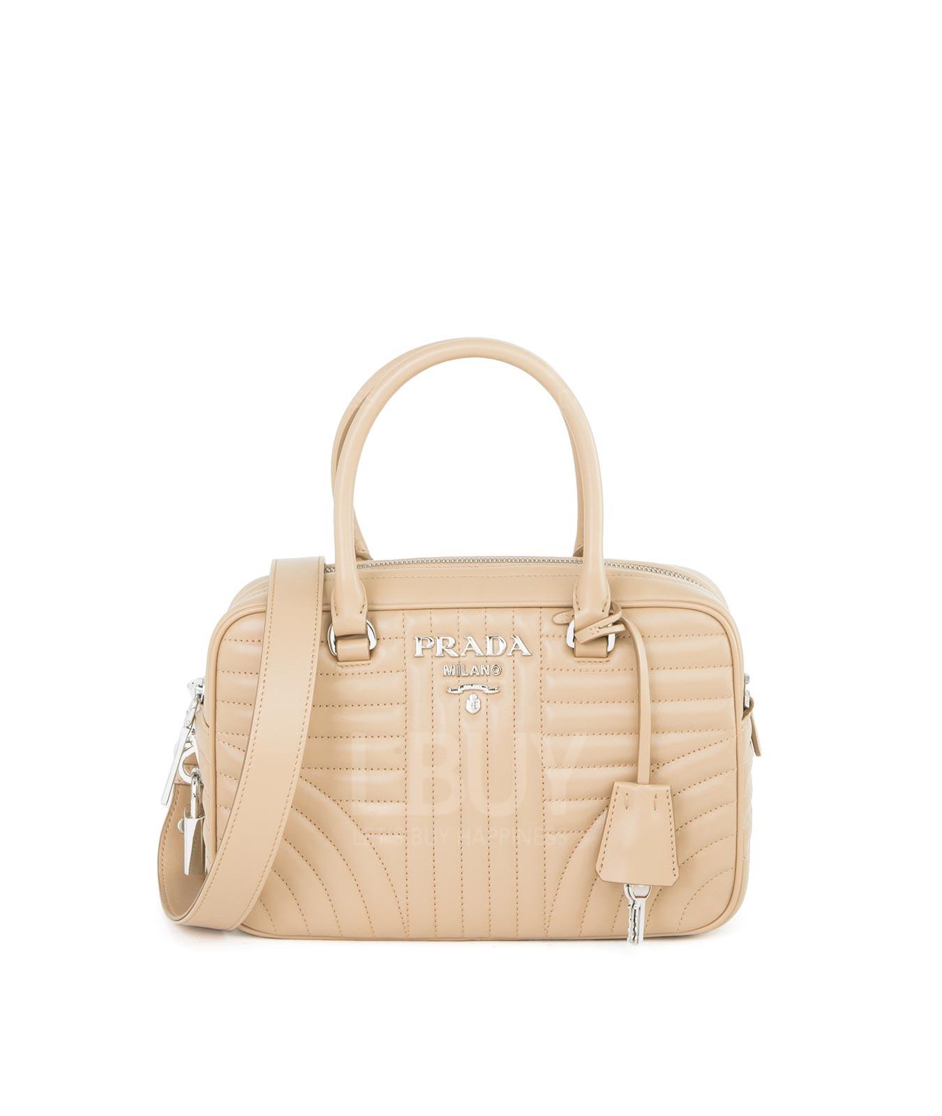 Diagramme系列標誌車縫間線拉鍊手提單肩包