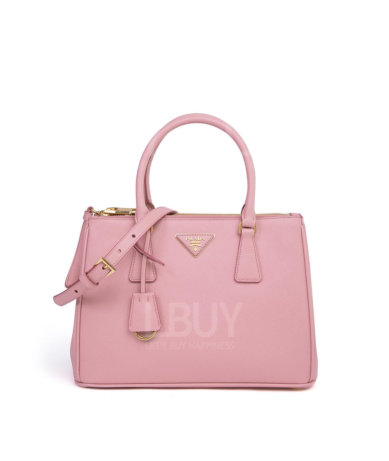 Lux Double Zip Saffiano Leather Tote