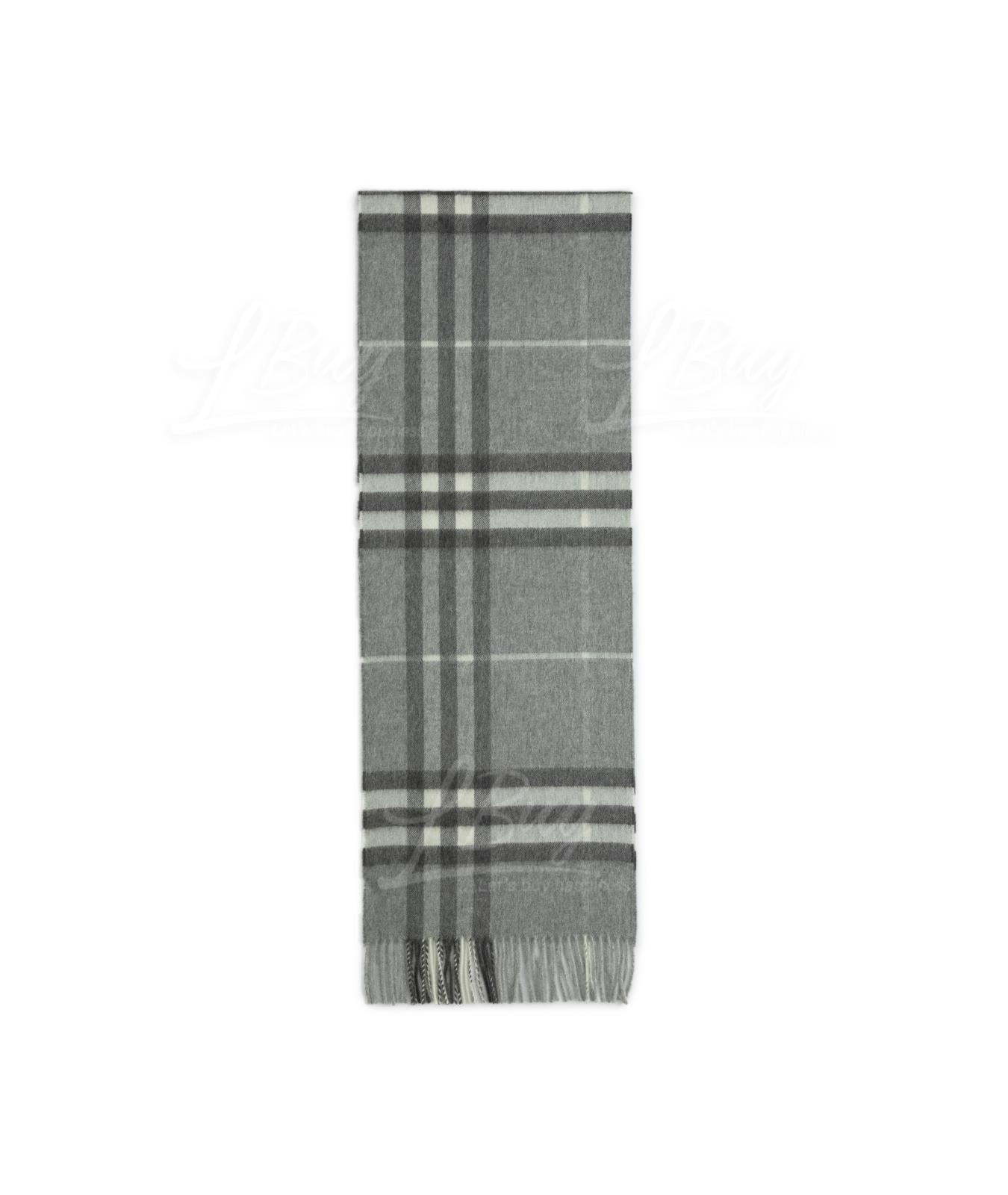 格紋羊絨圍巾/頸巾
