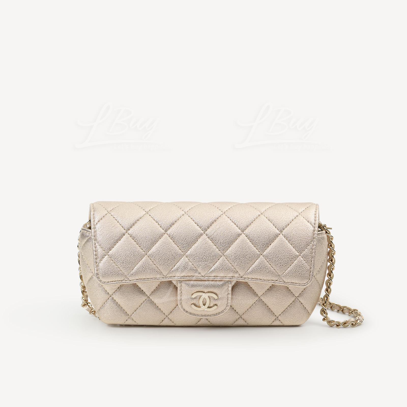Chanel Glasses case with classic chain (Gold) AP2044