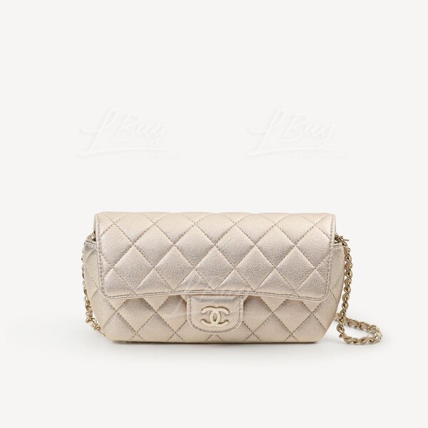 CHANEL-Chanel Glasses case with classic chain (Gold)
