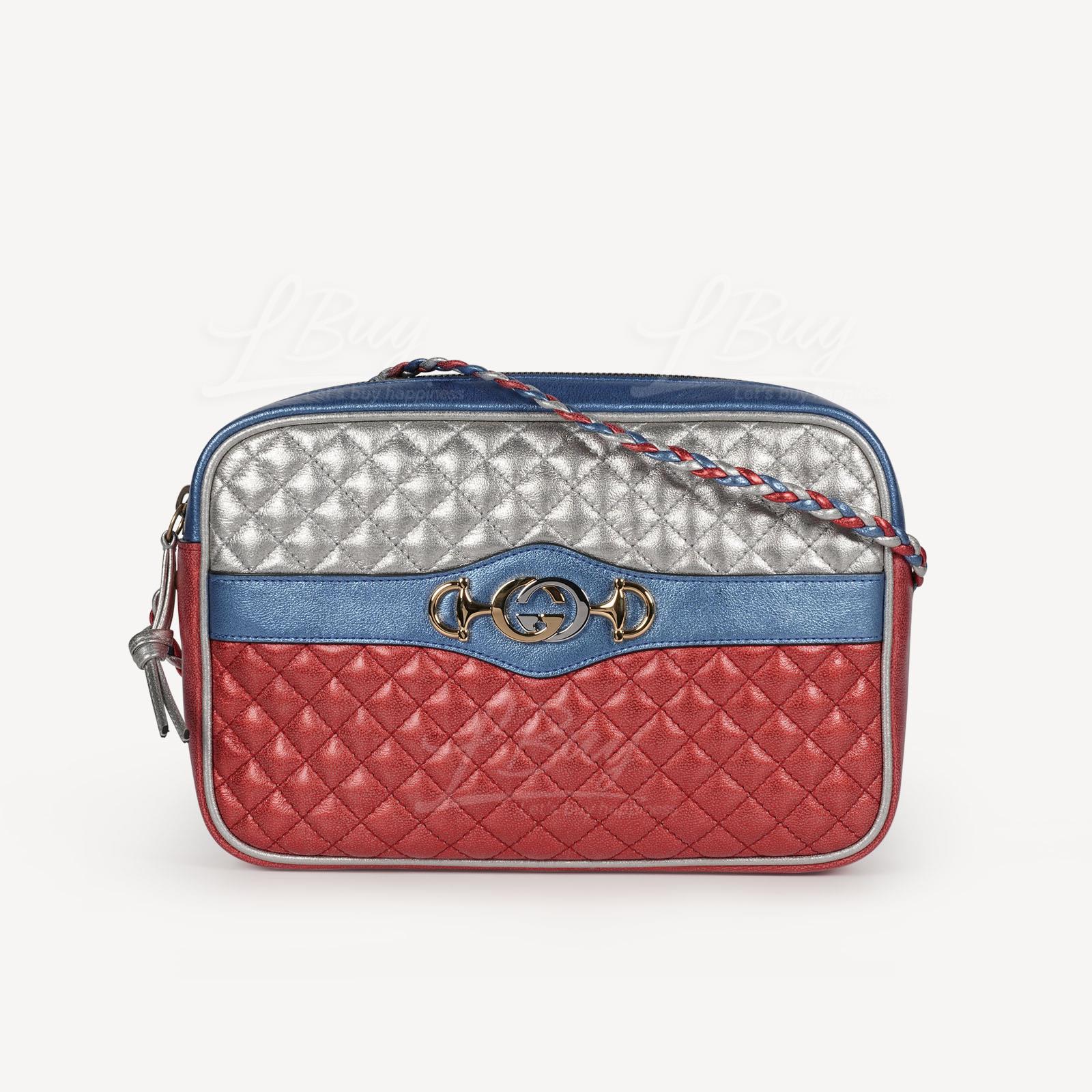 Gucci Calfskin Multicolour Quilted Shoulder Bag Crossbody bag