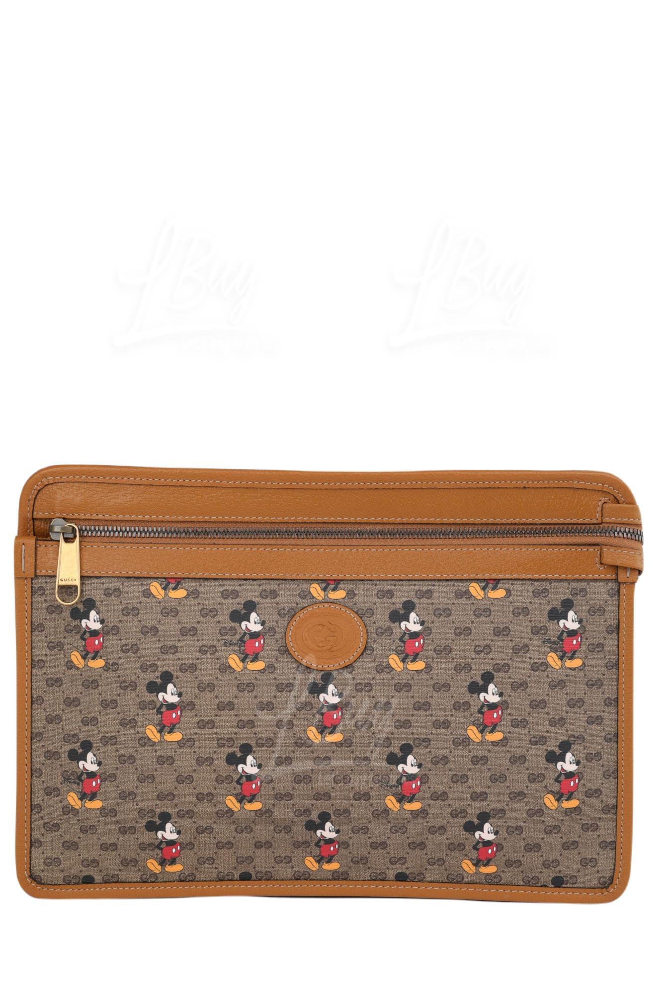 gucci mickey mouse clutch
