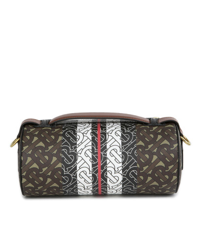 BURBERRY-The Monogram Stripe e-Canvas And Leather Barrel Bag