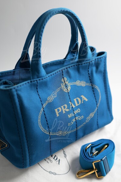 PRADA-Prada Denim Blue Handbag Shoulder Bag
