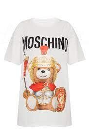Moschino Couture Soldier Teddy Bear Logo Short Sleeve T-Shirt White