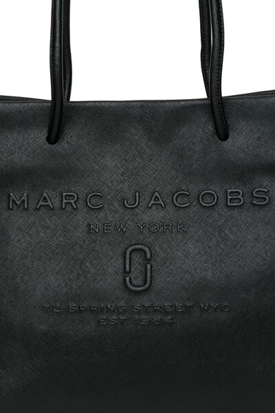 Marc Jacobs Women's Logo Shopper East West Tote Bag - Black