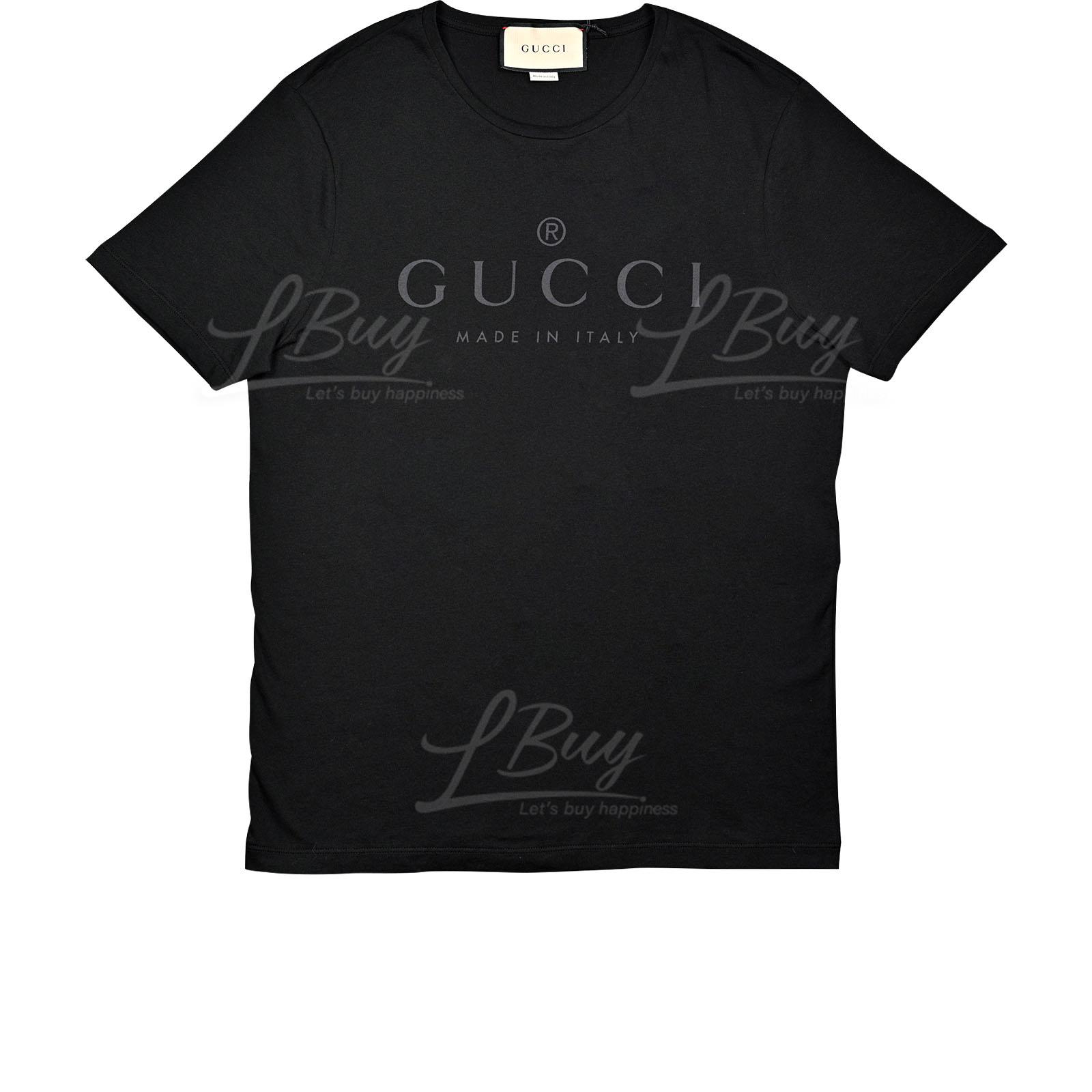 Gucci Logo Short Sleeve T-Shirt Black