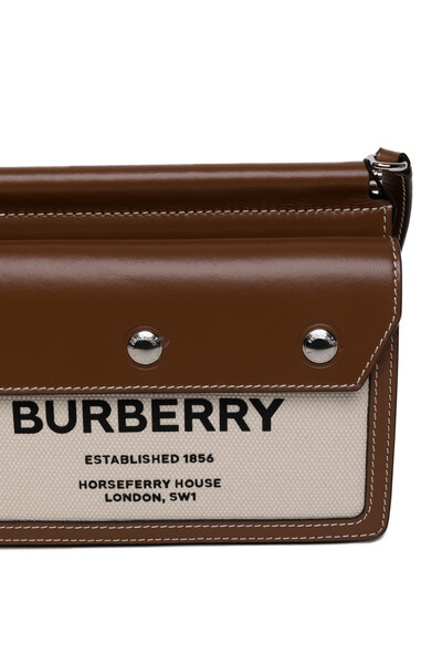 BURBERRY-Mini Horseferry Print Title Bag With Pocket Detail Crossbody bag