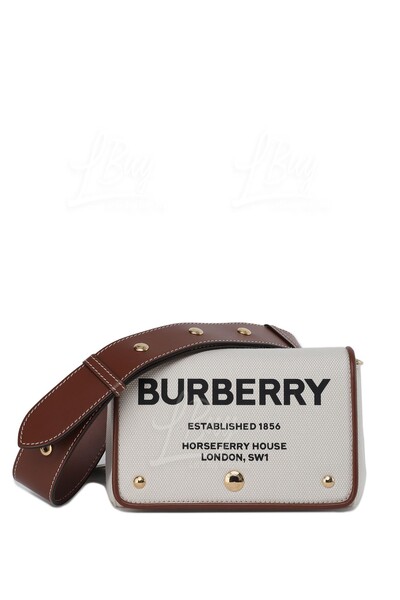 BURBERRY-Small Horseferry Print Cotton Canvas Crossbody Bag Crossbody bag