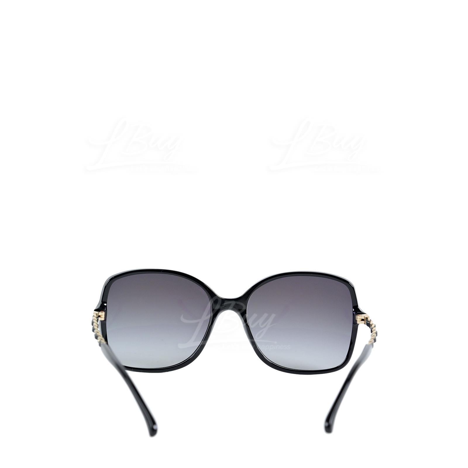 香奈儿-Chanel永恒经典皮穿链带太阳眼镜