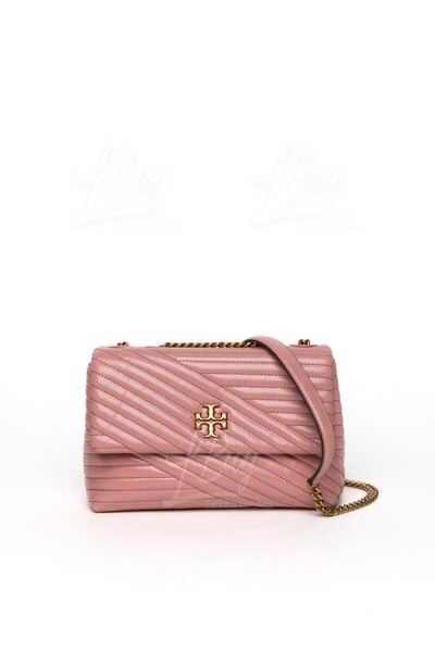 Kira Chevron Glazed Small Convertible Shoulder Bag