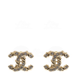 Chanel Gold CC Logo Earrings AB6877