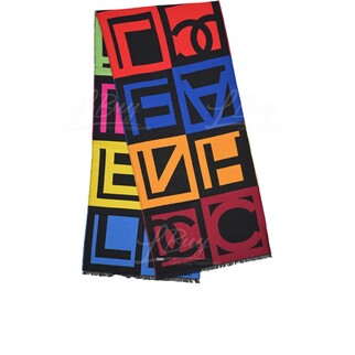 Chanel 彩色字母 長圍巾/頸巾