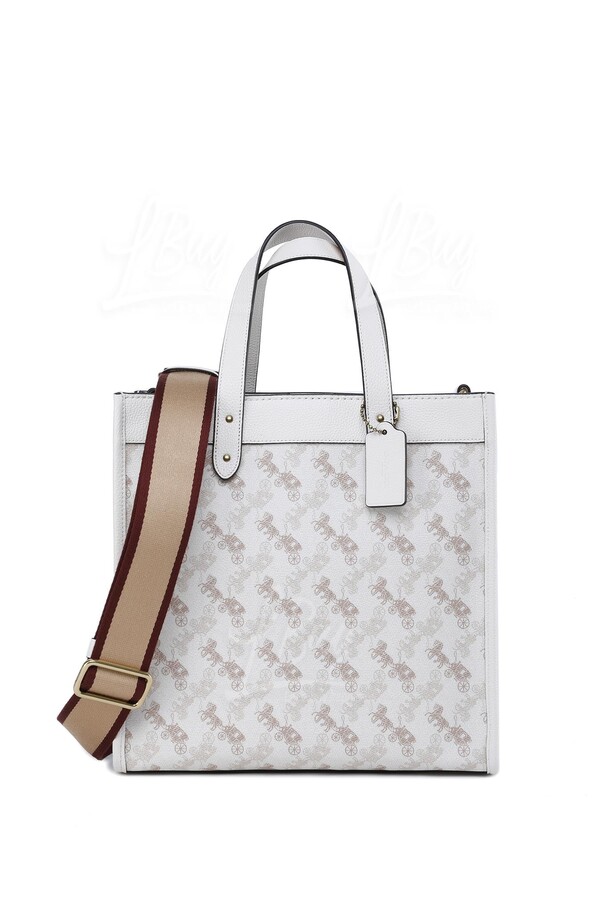 COACH Field Tote With Horse And Carriage Print Tote Bag Crossbody Bag