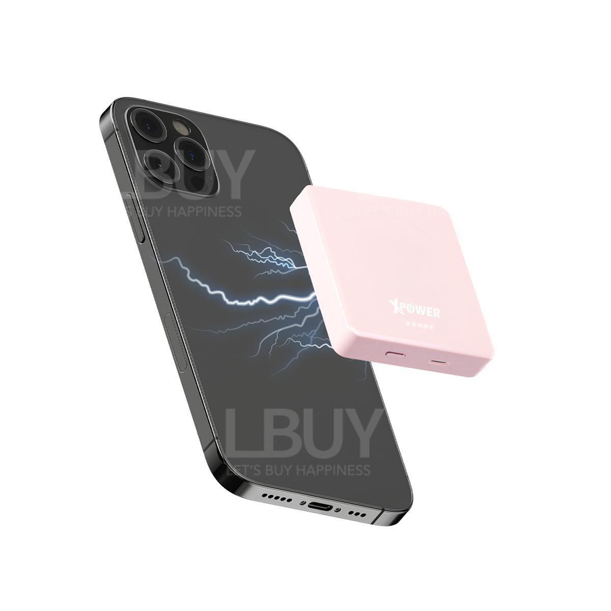 Xpower 无线磁吸充电器+PD外置充电器 MM10 10000mAh (粉红色)