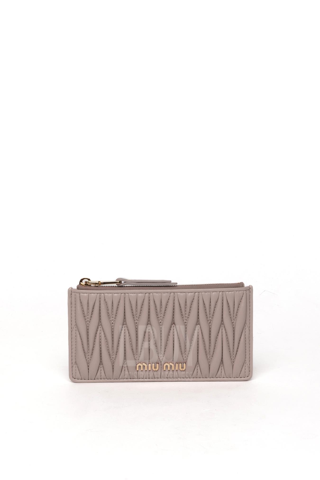 MATELASSE NAPPA LEATHER ZIPPER WALLET 卡片包/零錢包