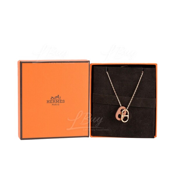 Hermes o on sale maillon necklace