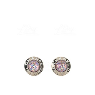 Chanel 幻彩粉紅色圓形耳環 AB7247