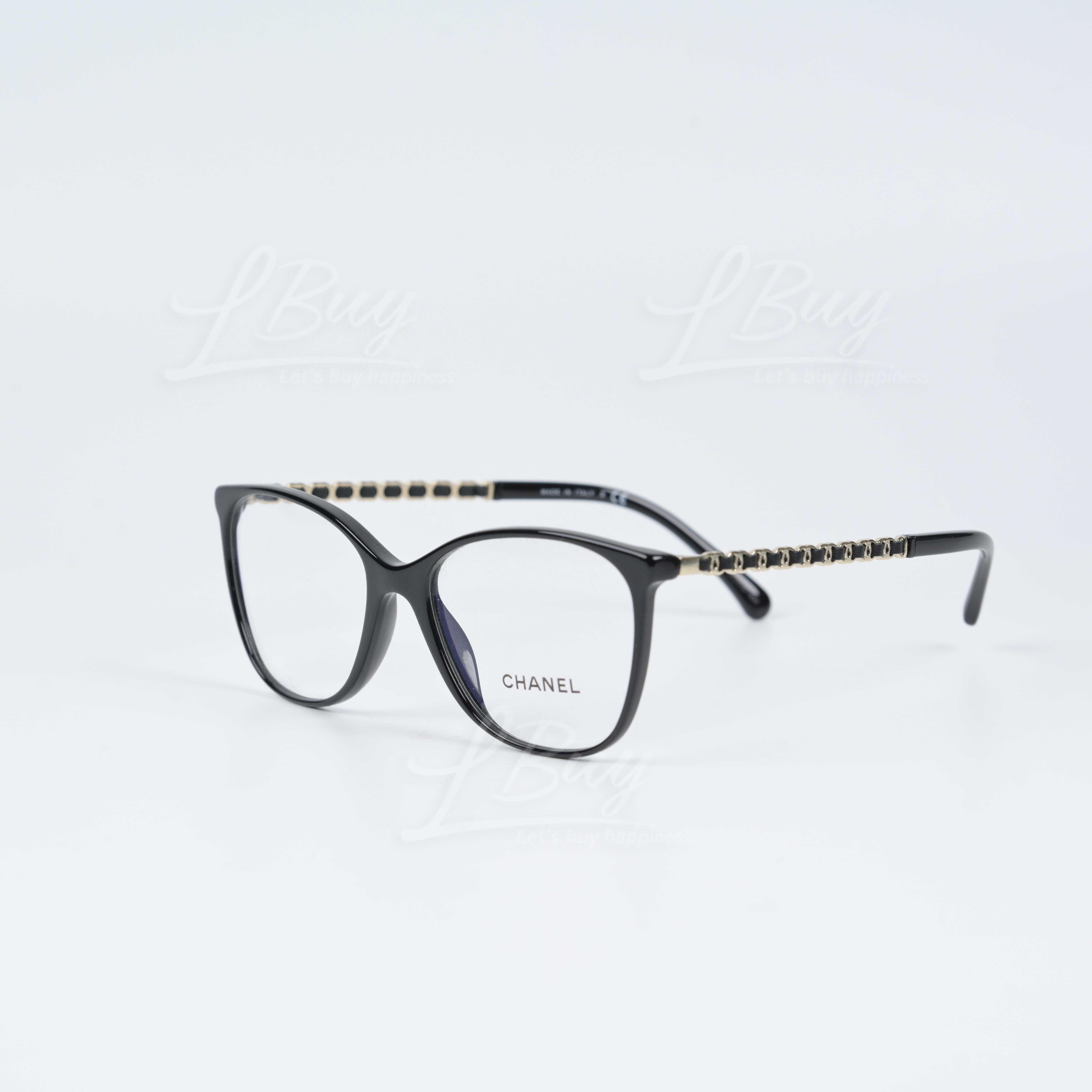 香奈儿: Chanel 永恒经典皮穿链带方形平光眼镜-商品详情| LBuy