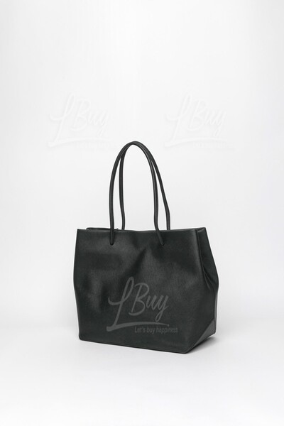 Marc Jacobs Logo Shopper East West Tote Bag in Black