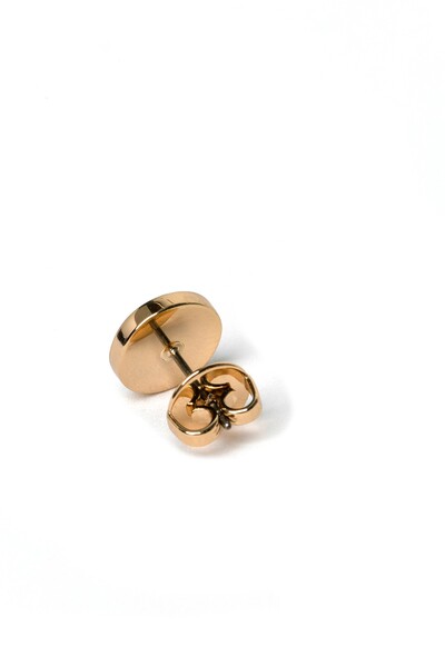 TORY BURCH-Kira Guilloche Circle-Stud Earring 针式耳环