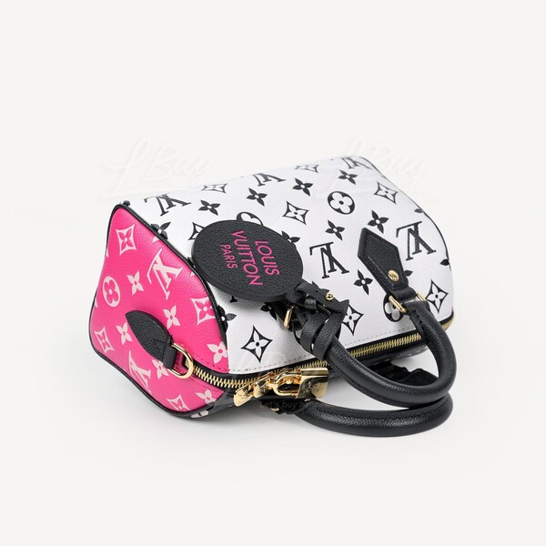 NEW Louis Vuitton Speedy BANDOULIERE 20 Crossbody Bag With PINK Strap