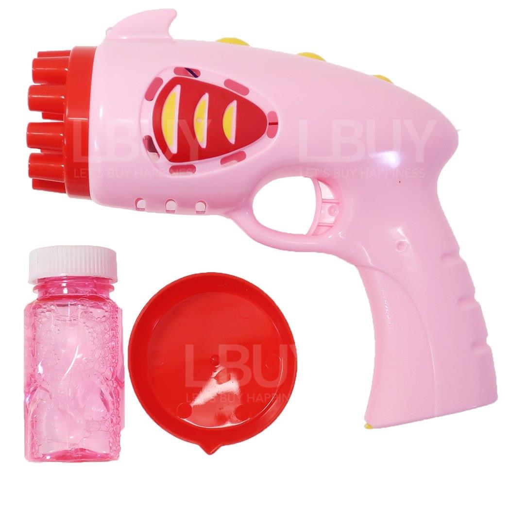 電動泡泡槍16 cm(粉紅色) 3+