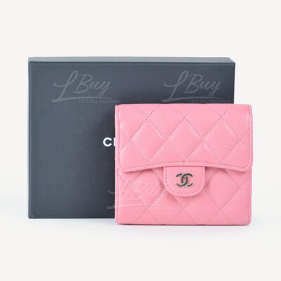 CHANEL-Chanel Classic Flap Wallet Light Pink AP0231