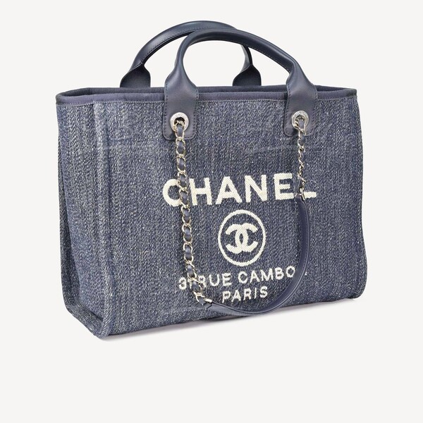 Chanel denim clearance tote bag