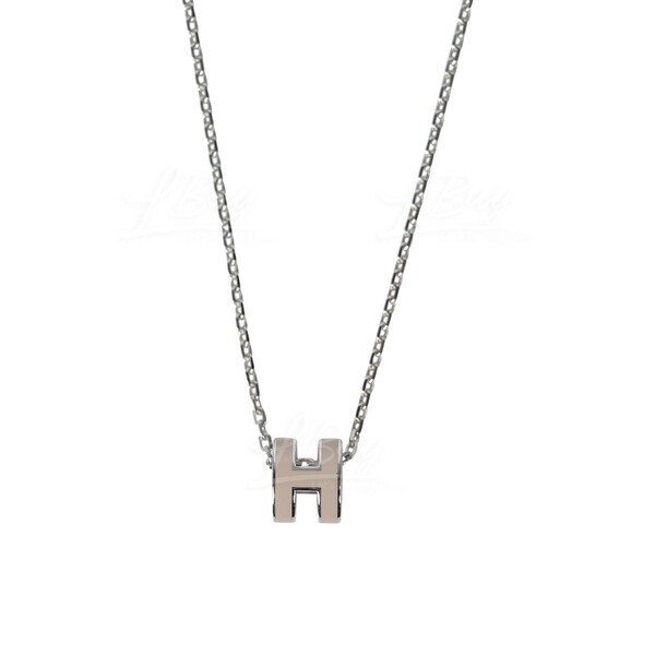 Cage d'h necklace Hermès Silver in Metal - 27675850