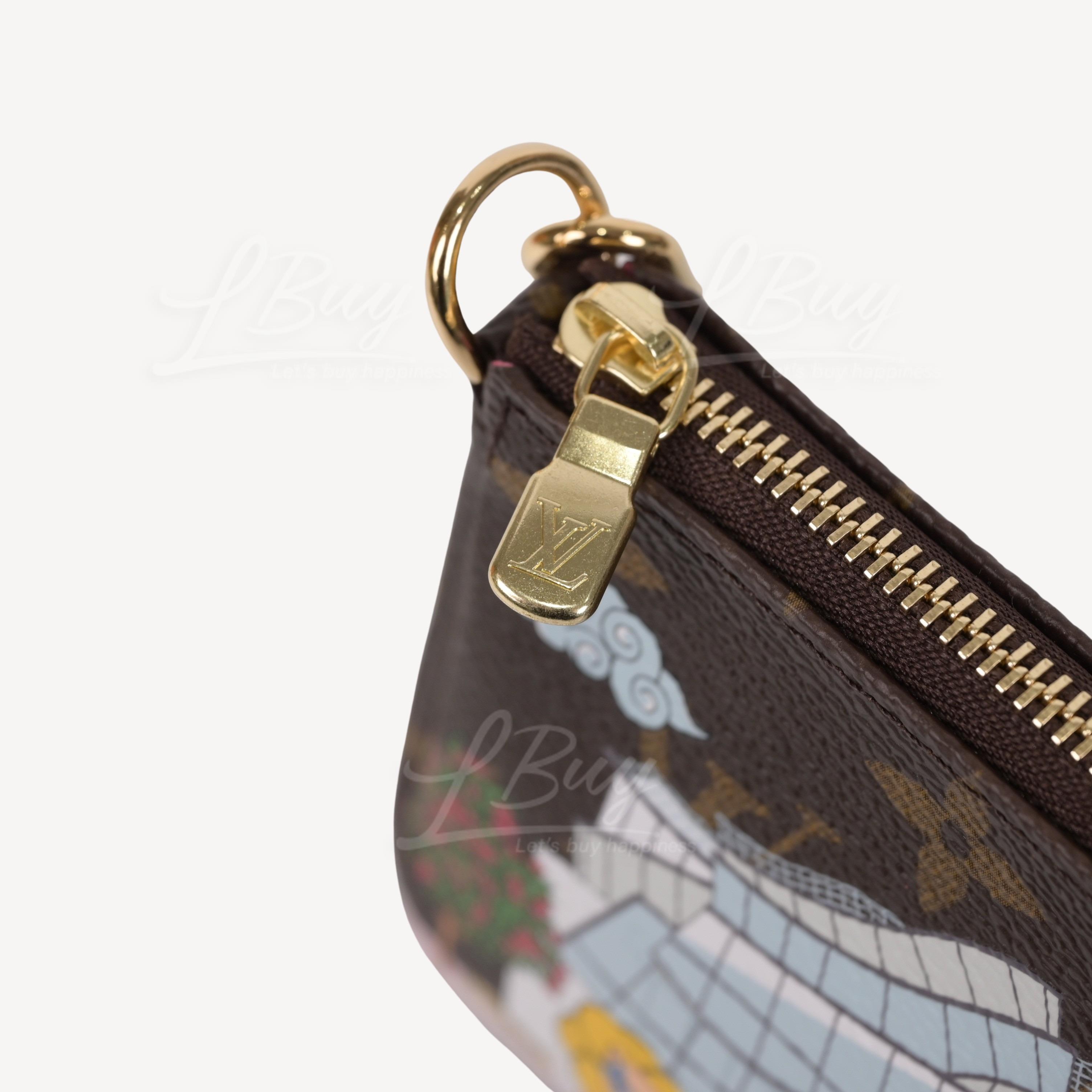 LOUIS VUITTON Mini Pochette Accessoires Monogram Canvas Fuchsia M81633