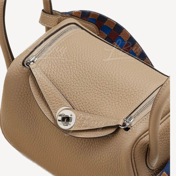 HERMÈS-Hermes Lindy Mini Bag Shoulder Bag Trench with Maxi Quadril