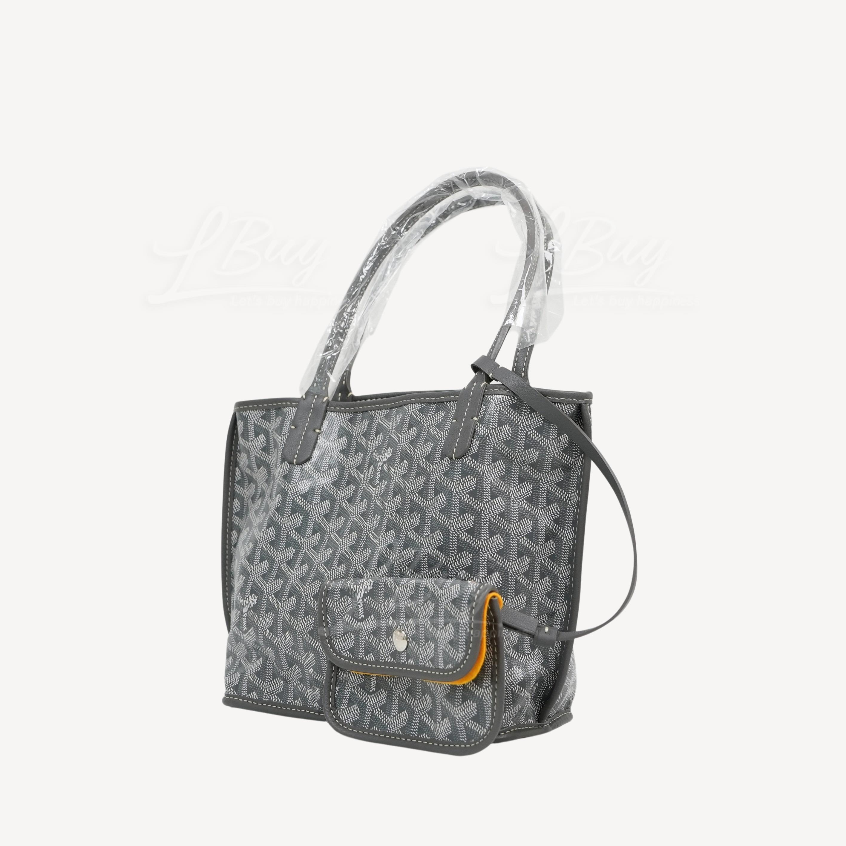 GOYARD-Goyard Anjou Mini Bag Tote Bag Gray